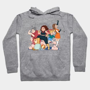 Superwoman Cartoon Illustration Hoodie